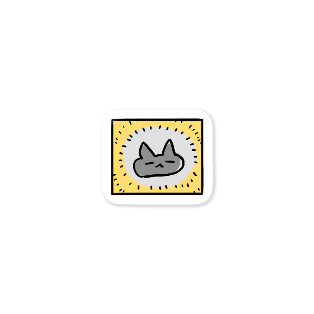 こんぶの灰色ねこ Sticker