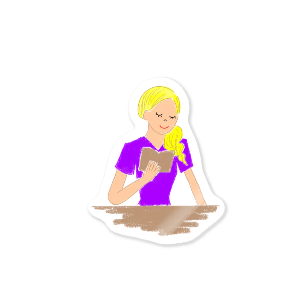 一杯のコーヒー。の女の子③ Sticker