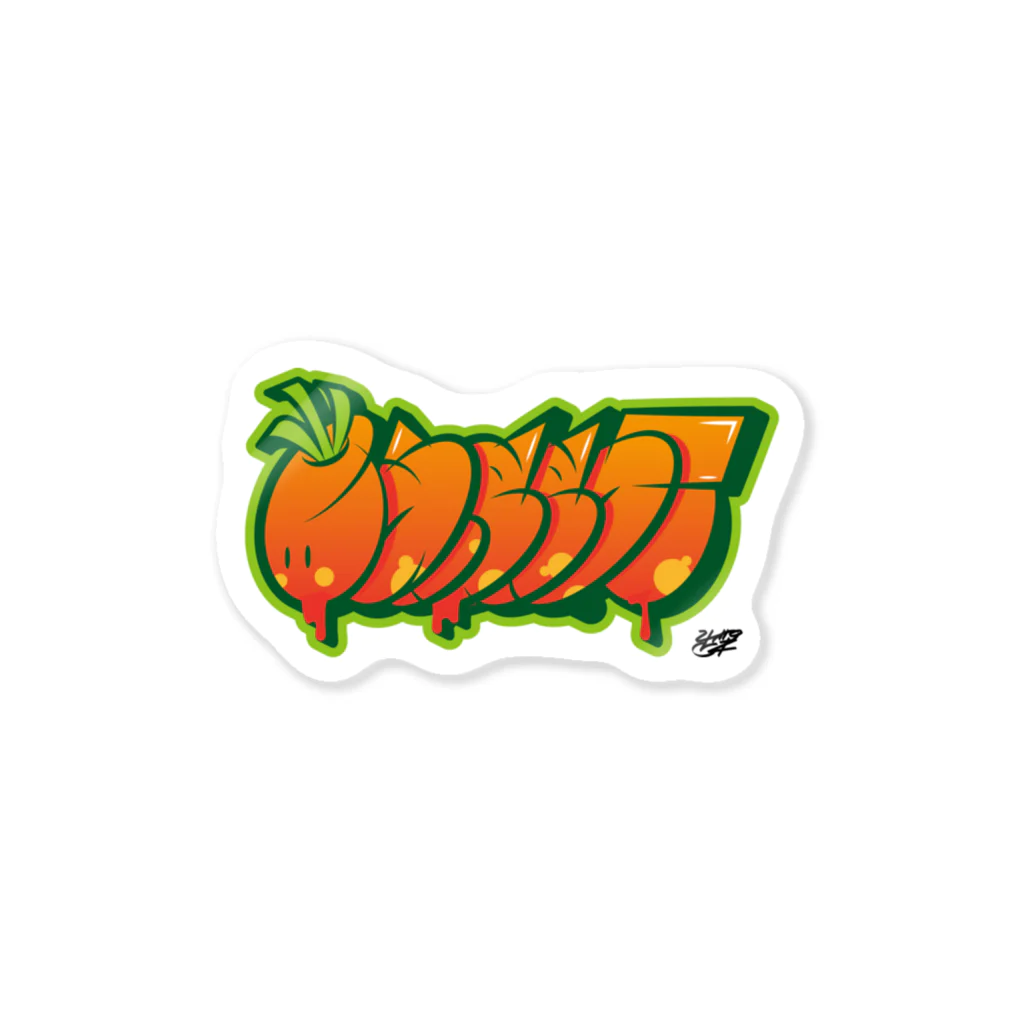 FOOD_GRAFFITI26のCARROT ステッカー