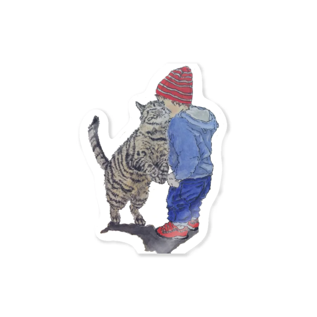 jw.kura@Instagramの猫×子供 Sticker