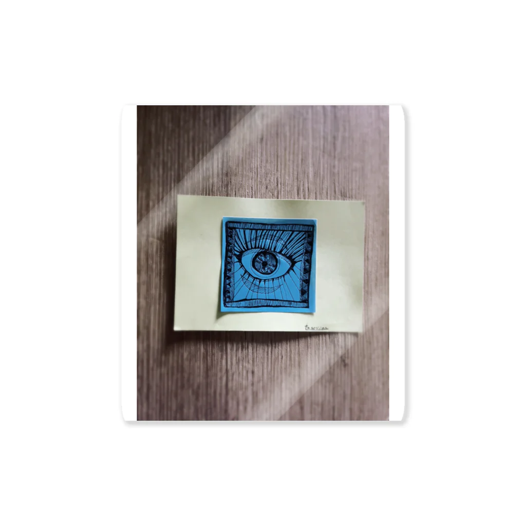 tanosiinaのtanosiina eye Sticker