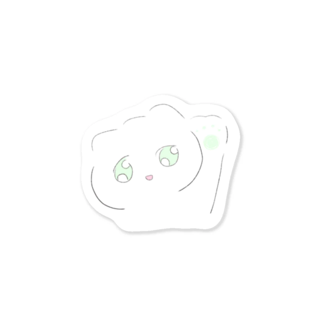 uuUo_oUのもふもふのしろいの Sticker