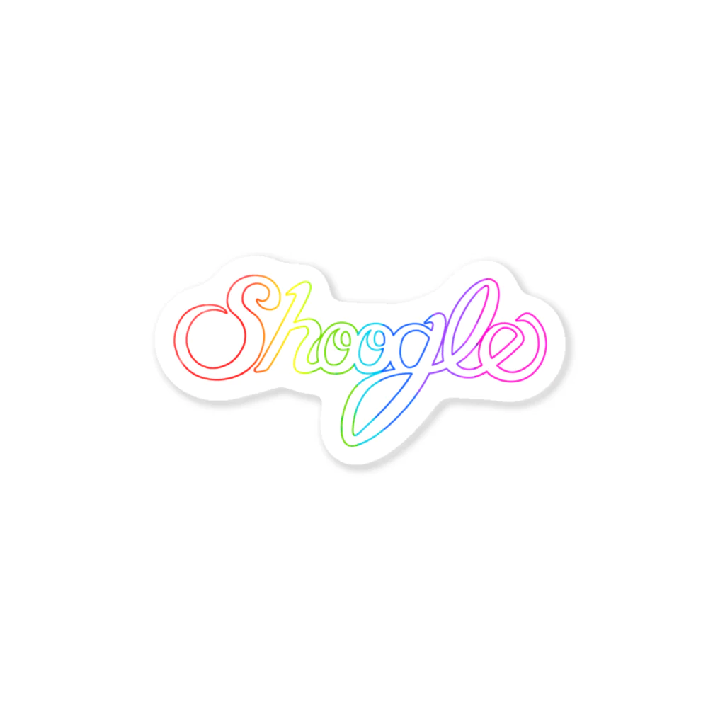 週刊少年ライジングサンズのShoogle(シューグル) Rainbow Line Sticker