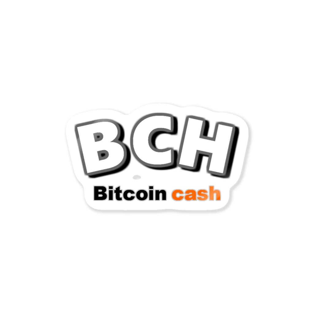 BBdesignのBCH ビットコインキャッシュ ステッカー