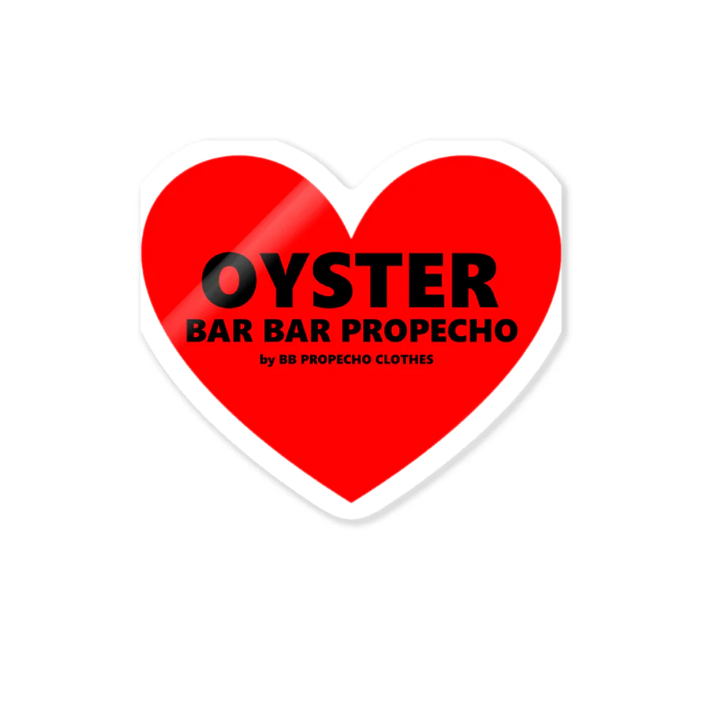 b.b propecho clothesのLOVE OYSTER LOGO ステッカー