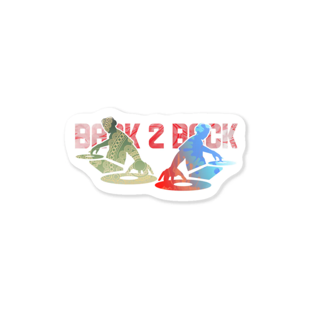 アニクラデザイン by Sub Mix Recordsのアニクラデザイン「BACK2BACK」 Sticker