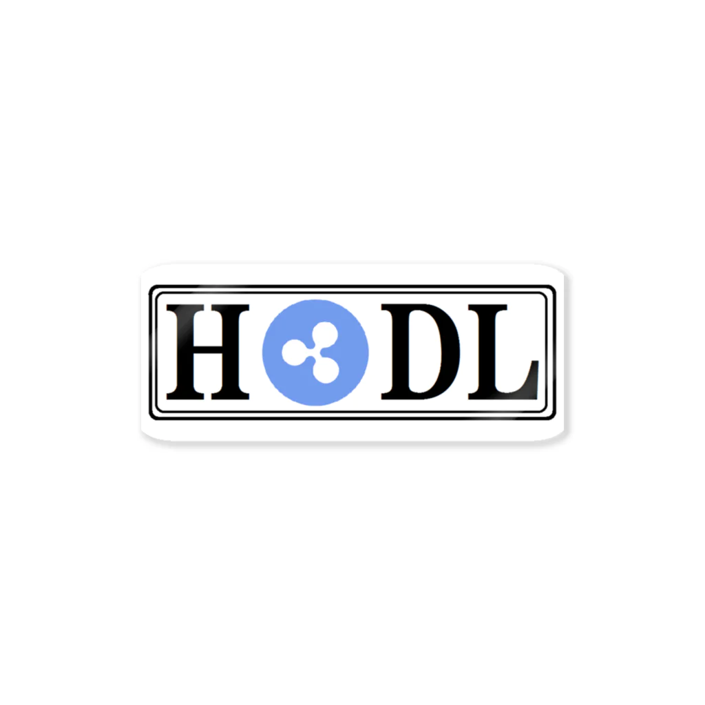 BBdesignのxrp ripple hodl ステッカー