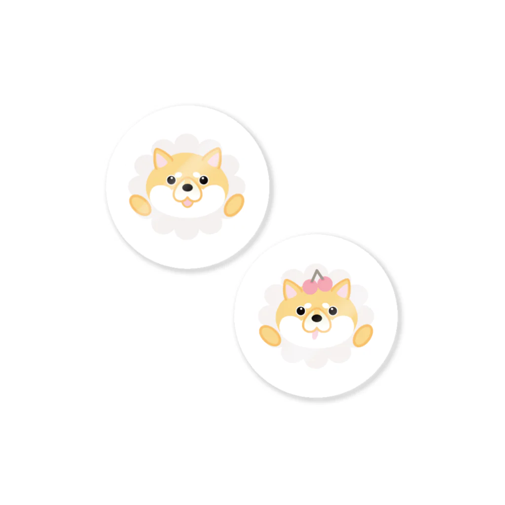 おちゃわん🐶🍚のHello~!! SHIBA-WAN mini Sticker