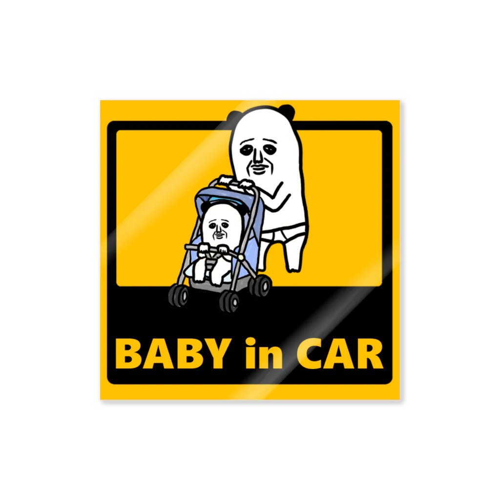 mamezoのBABYinCAR ステッカー