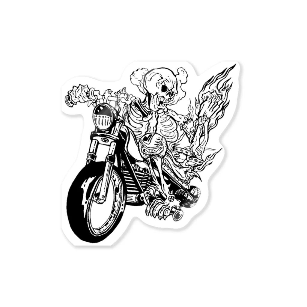 佐伯竜二のドクロライダー50 Sticker