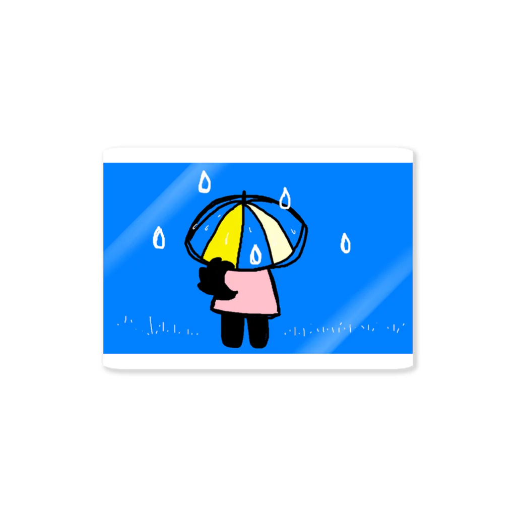 りくろと犬たちの店の雨の日のクローネちゃん Sticker