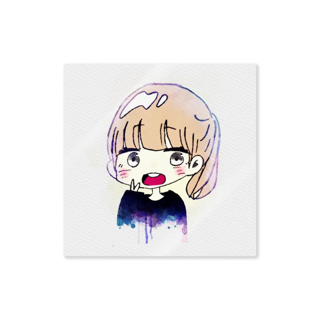 nodami_213の茶髪女子 Sticker
