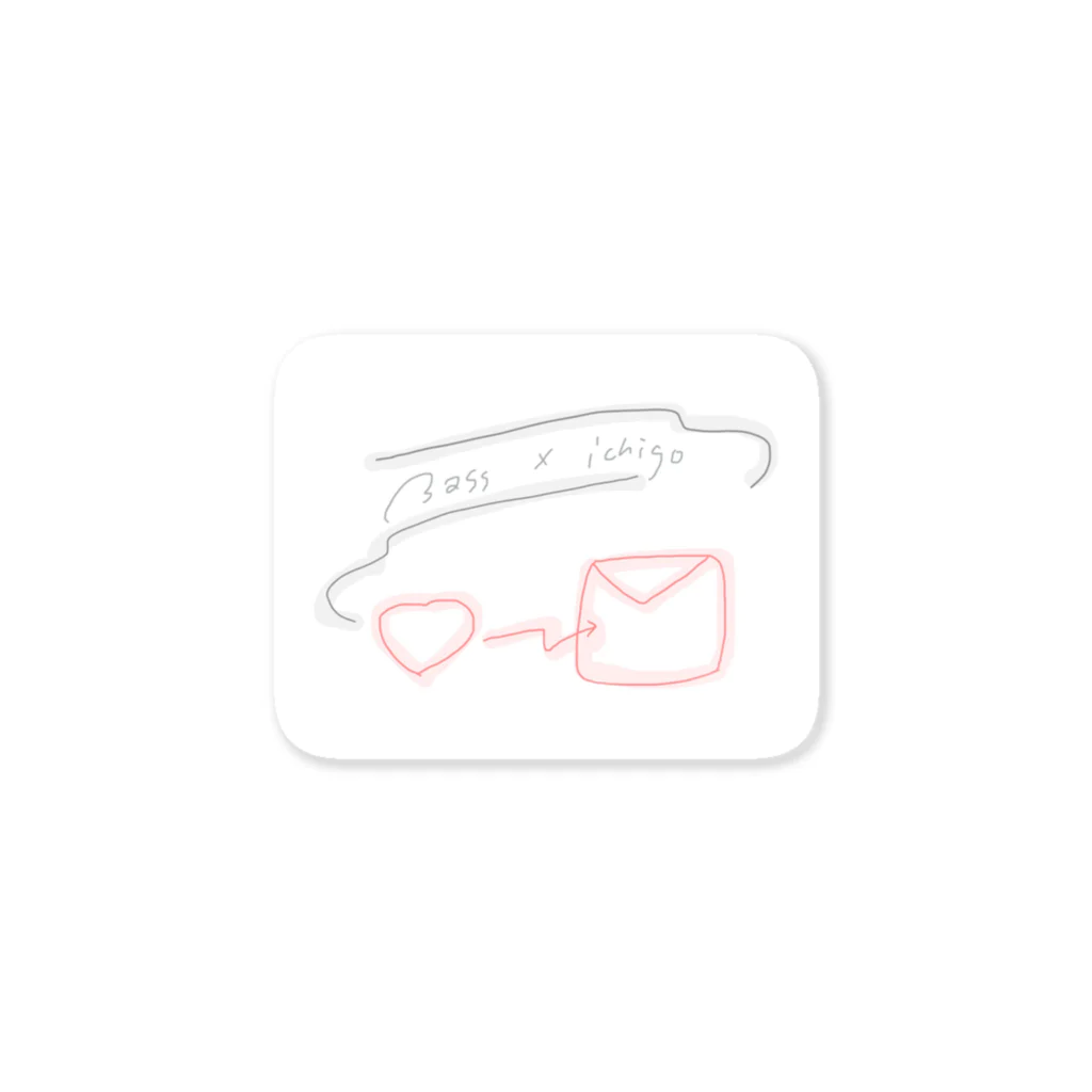 イウチハルナのBass × ichigo Sticker
