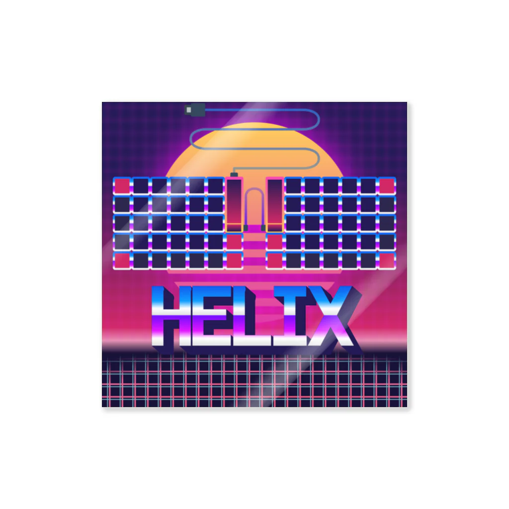 nillpoのHelix 80s Retro Sticker