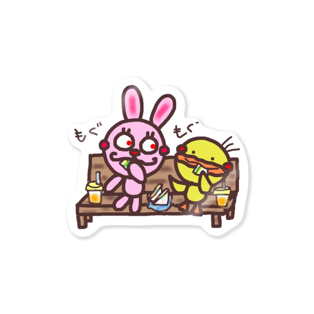 BBTAMAの仲良し～♪うさぴよ Sticker