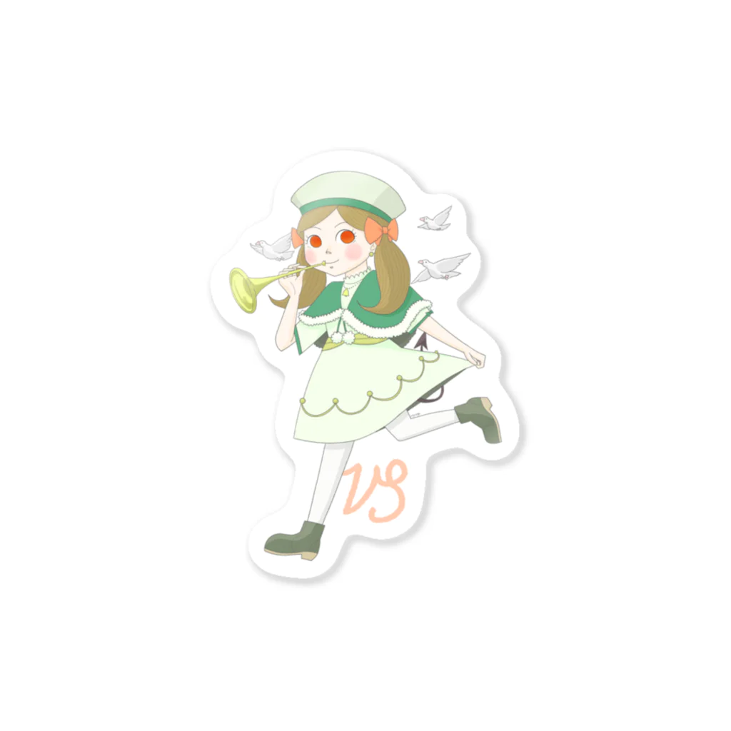 Astrological Carnivalの12星座ガールズ・No.10「やぎ座」 Sticker