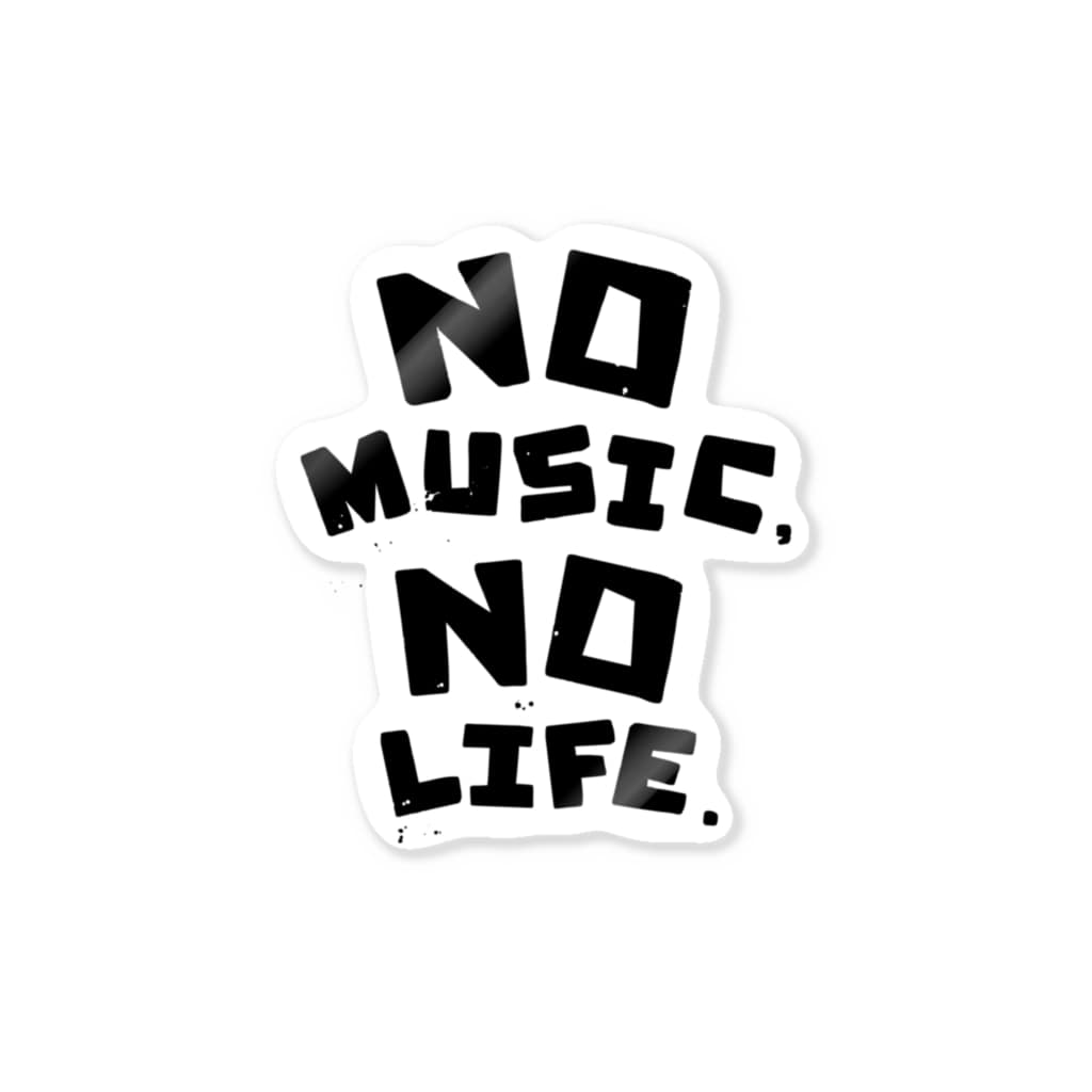 No Music No Life ノーミュージックノーライフロゴ Aliviostaのステッカー通販 Suzuri スズリ