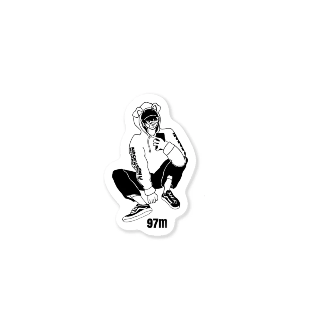97mのKorean boy Sticker