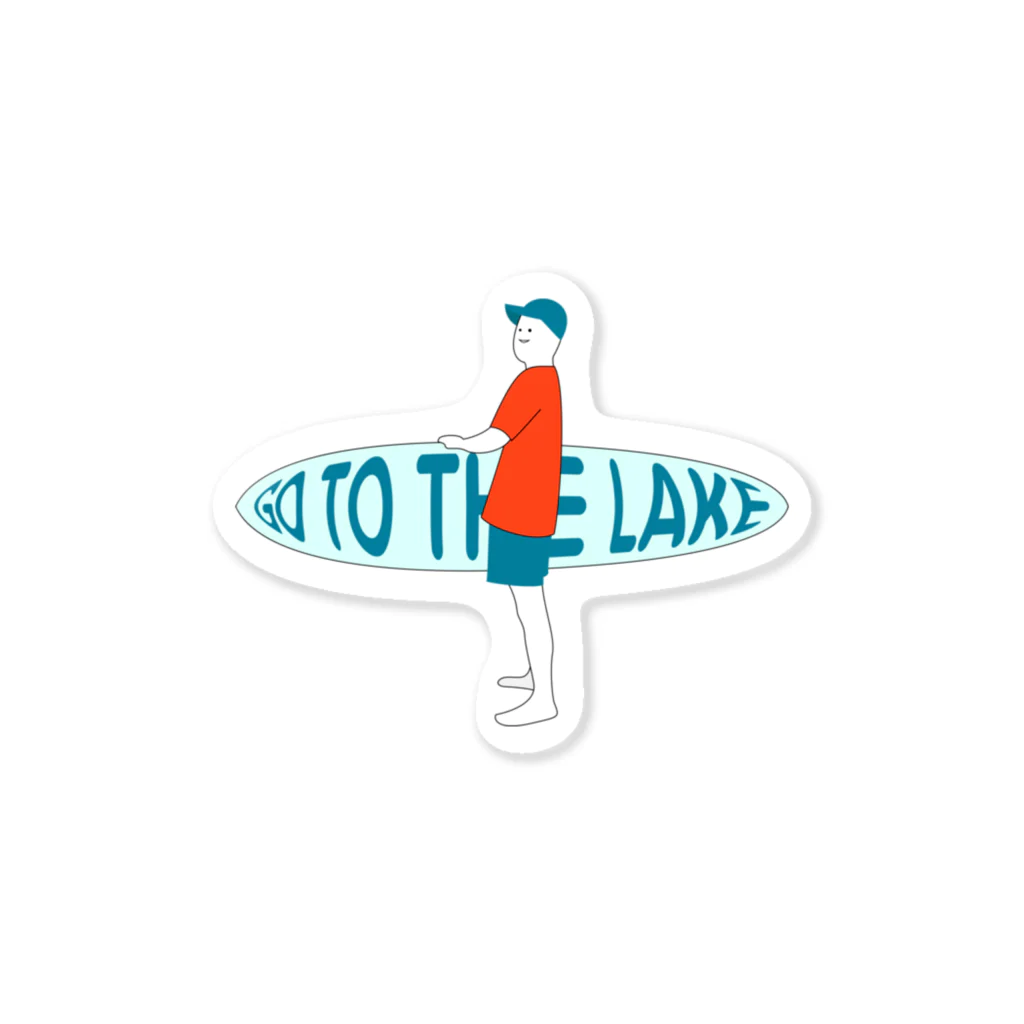 YOGUROのGO TO THE LAKE Sticker