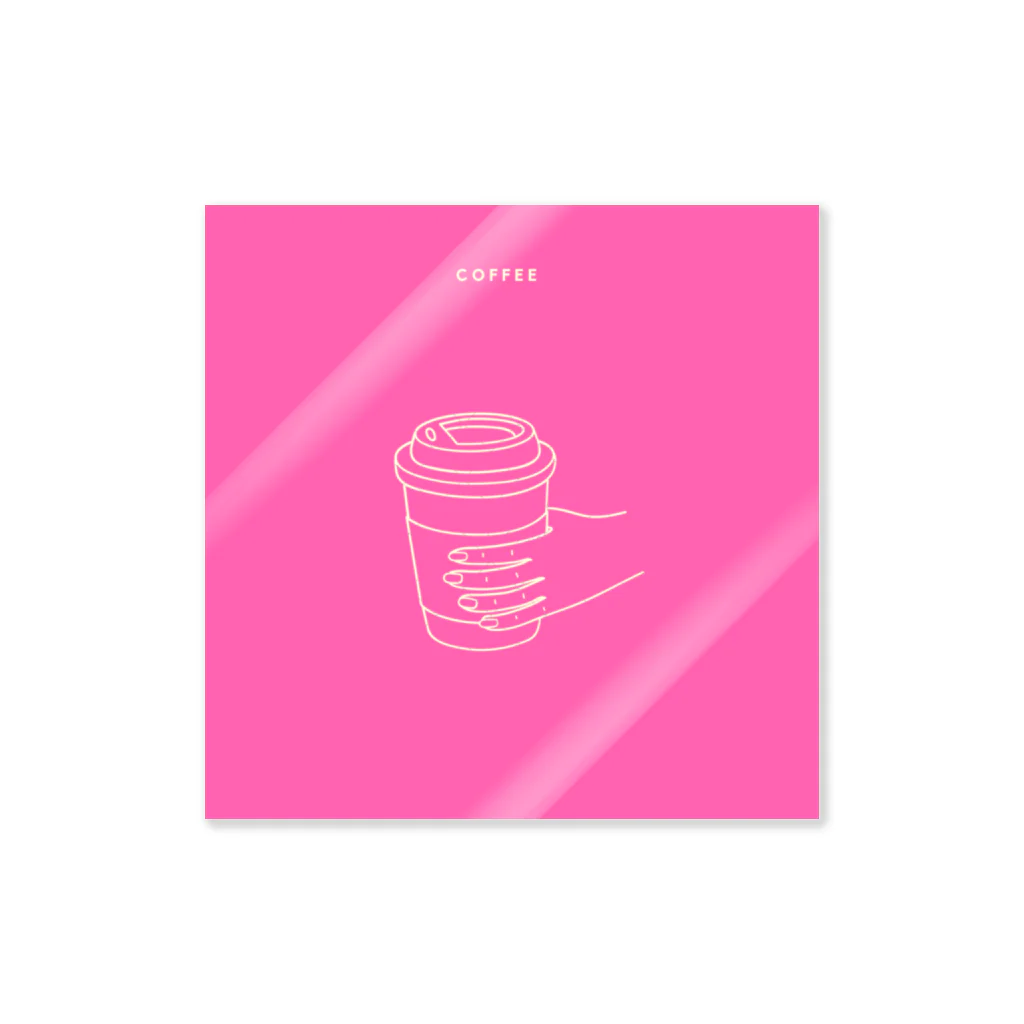 waka15のpink coffee ステッカー