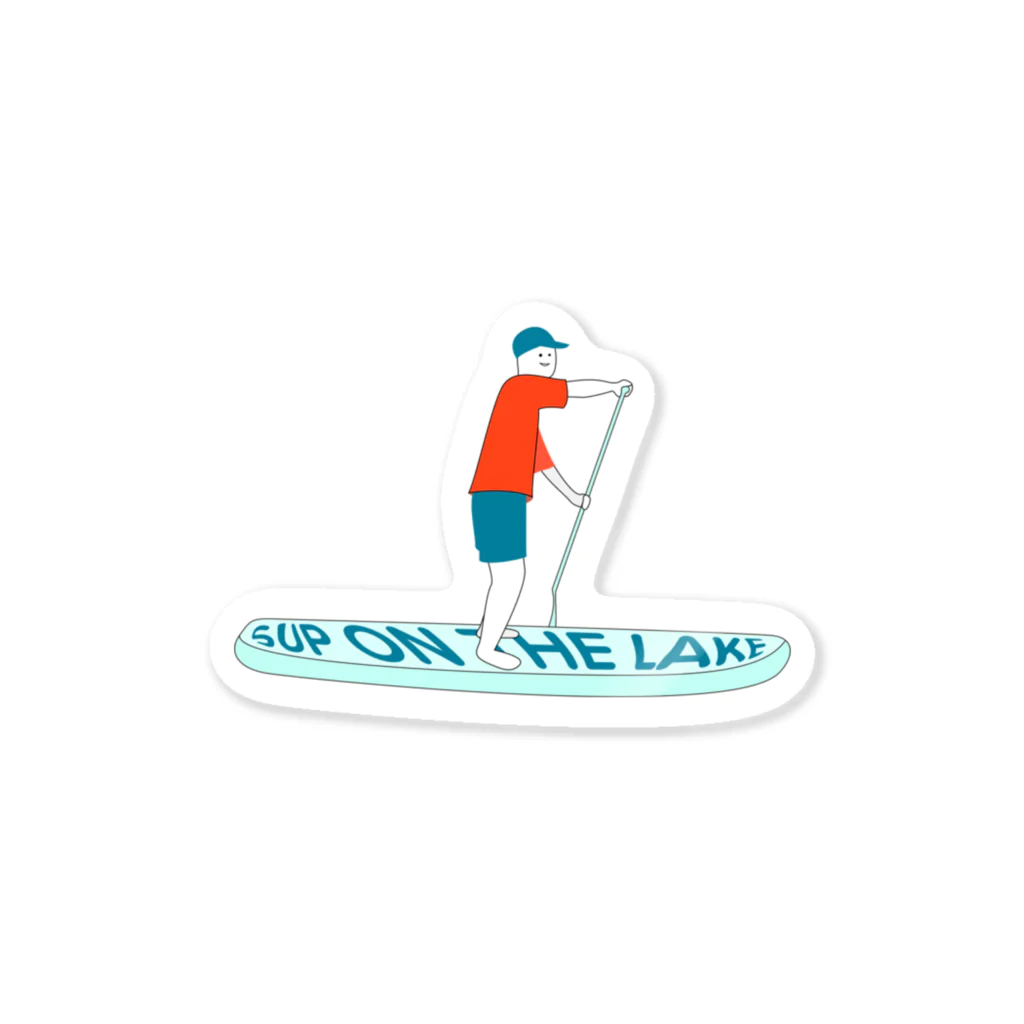 YOGUROのSUP ON THE LAKE Sticker