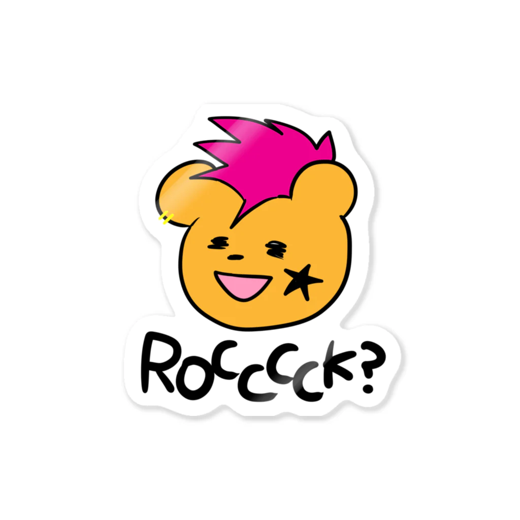 ぱてぃのパンクロッくま Sticker