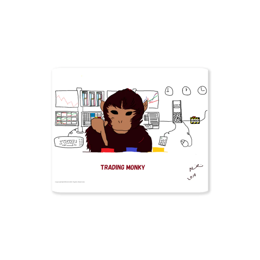 ATELIE　HIROのtradengmonkey Sticker