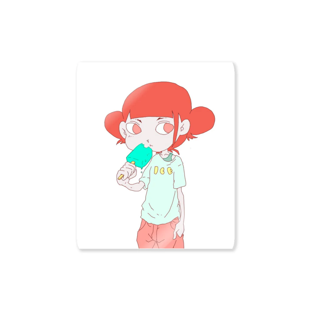 かわじまショップのice girl Sticker