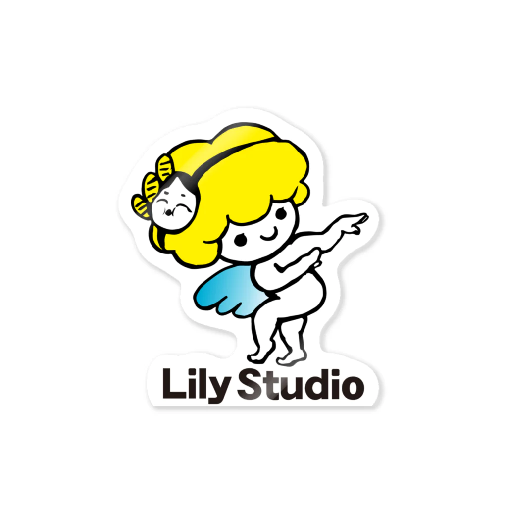 LILY STUDIOの招福の舞チーズ天使 Sticker