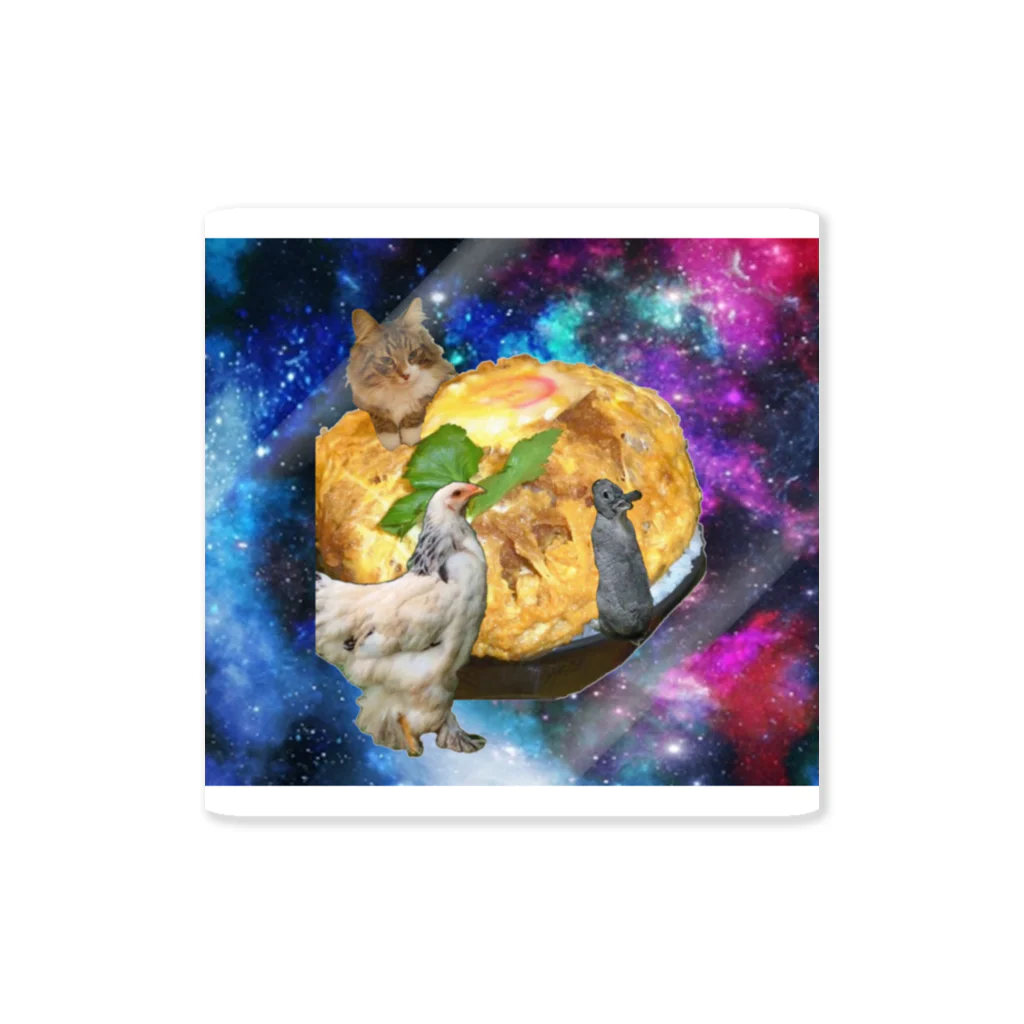 mnto雑貨洋品店のspace KATSUDON ステッカー