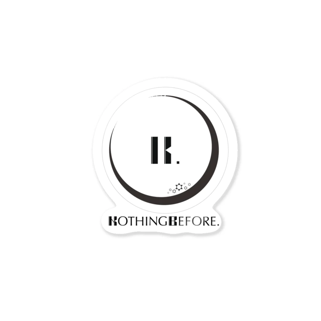 Nothing BeforeのNothing Before  ロゴ Sticker