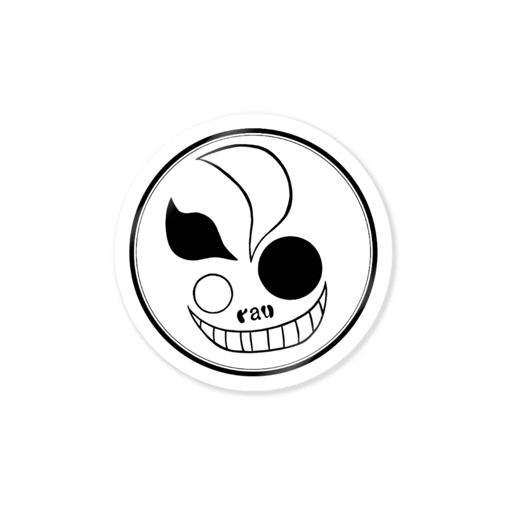 楽兎（rau）の楽兎ロゴ Sticker