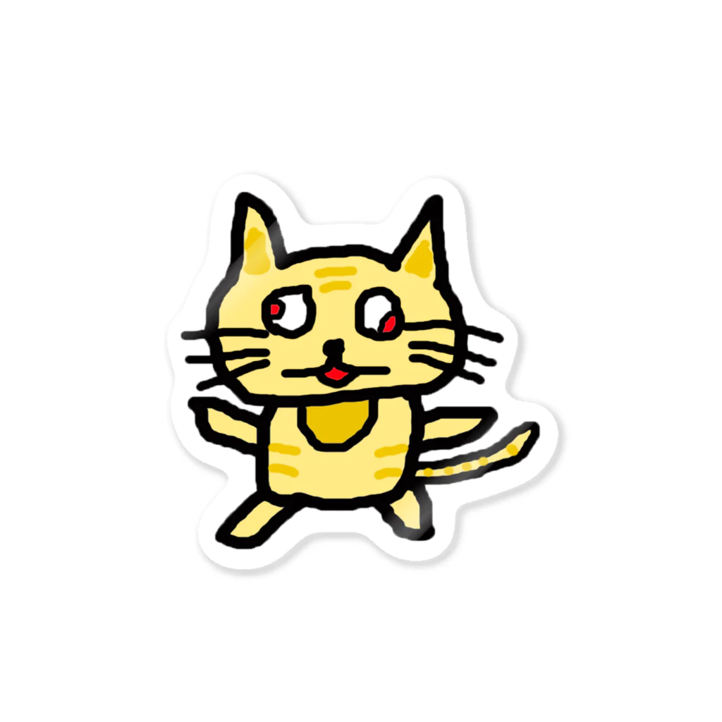 TKのねこかすシールぺたぺた Sticker