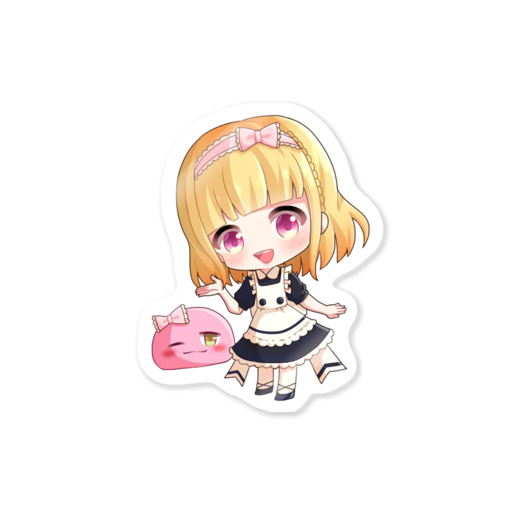 Reina_ariceのふわりとぽよのステッカー Sticker