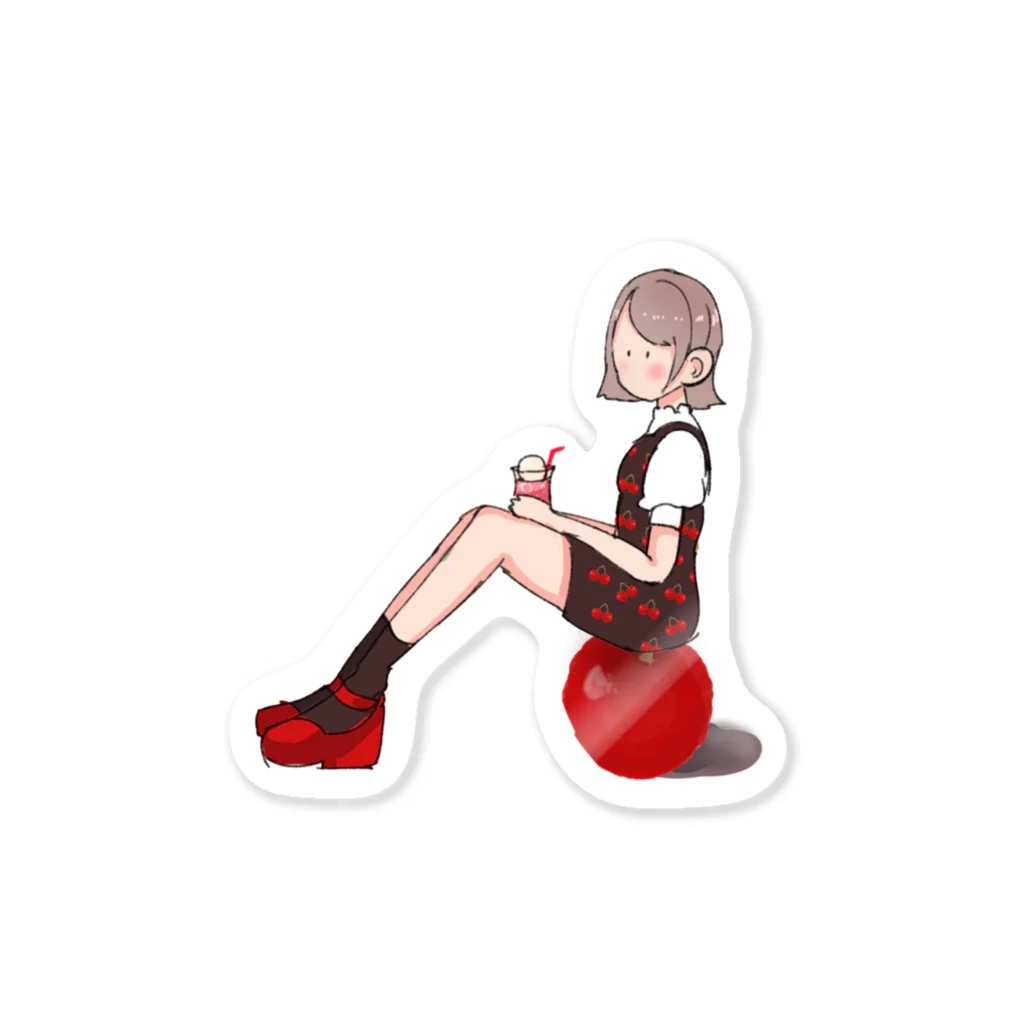 lv___u_uのcherry girl xx Sticker