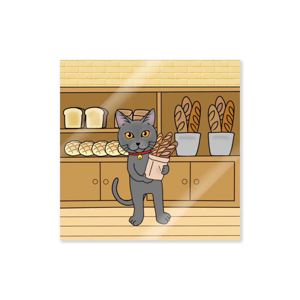 猫のイラスト屋さんのlien sumomomilk ステッカー