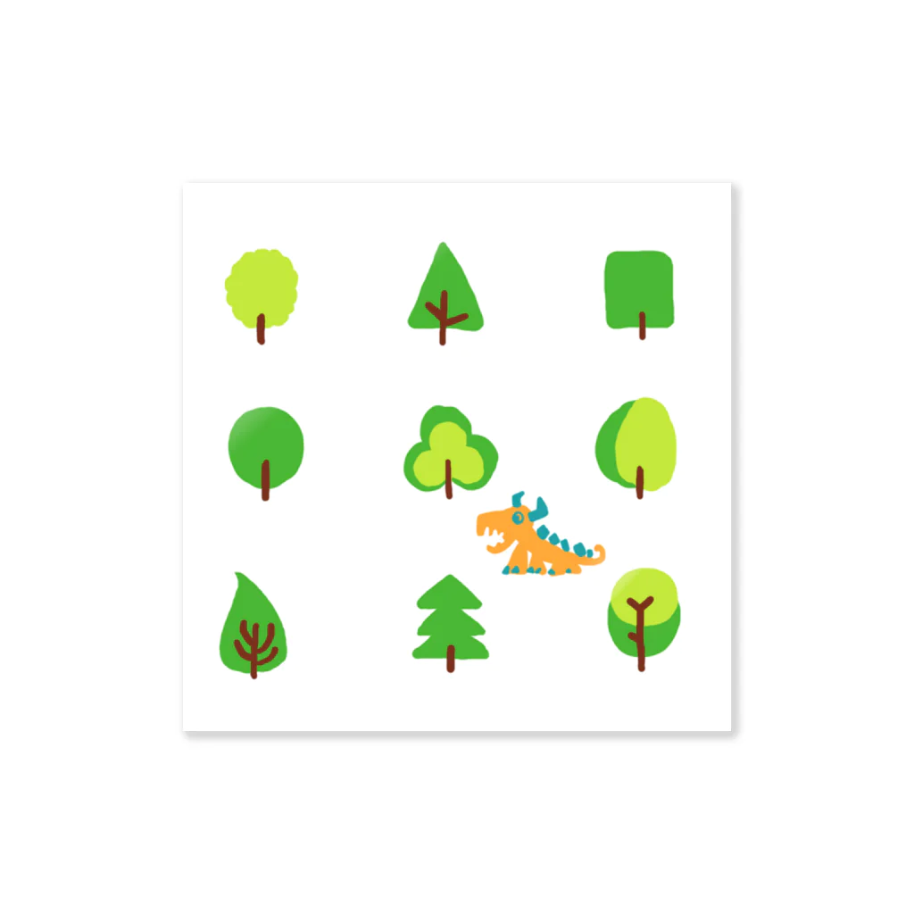 zentoyのwoods and dragon Sticker