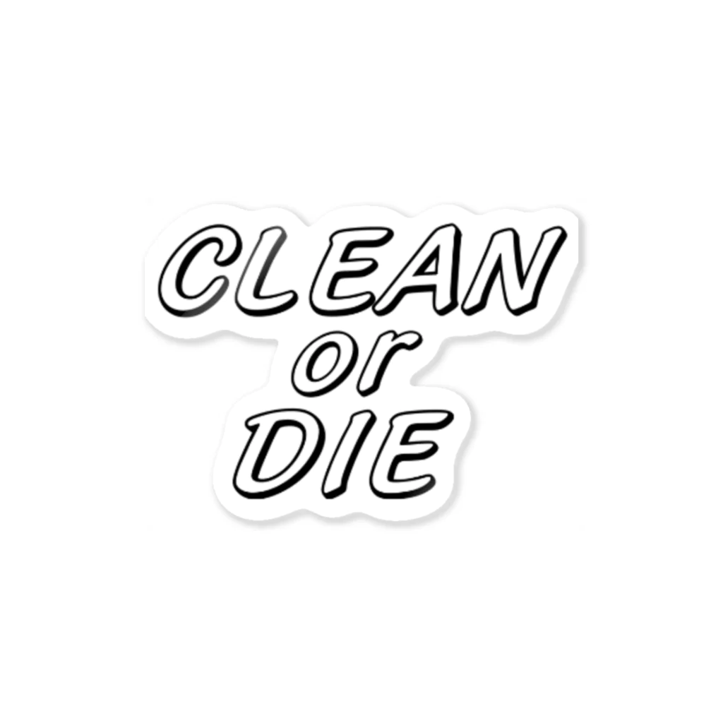 STのCLEAN or DIE ステッカー
