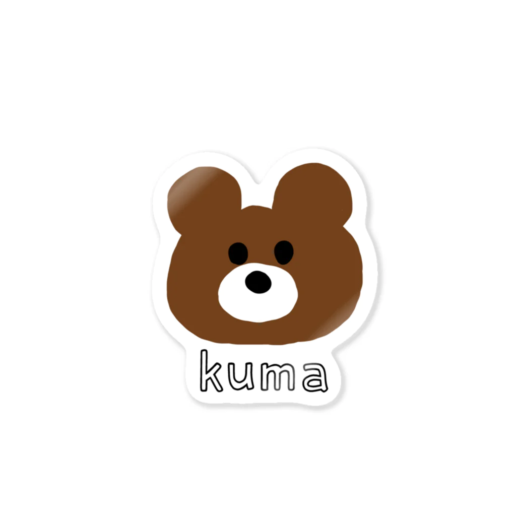 m-osachiのkuma くま ステッカー