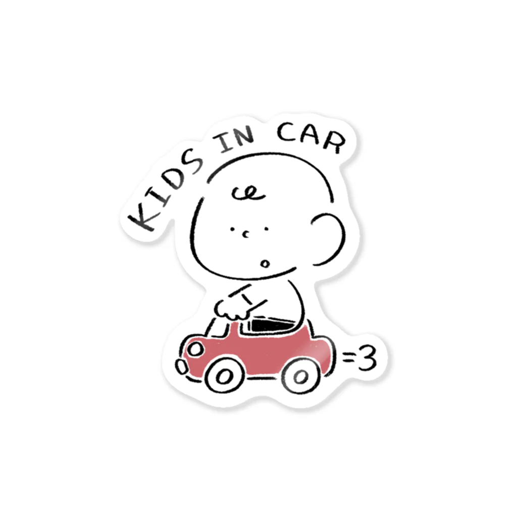 Davi’s のKIDS IN CAR Daviくん Sticker