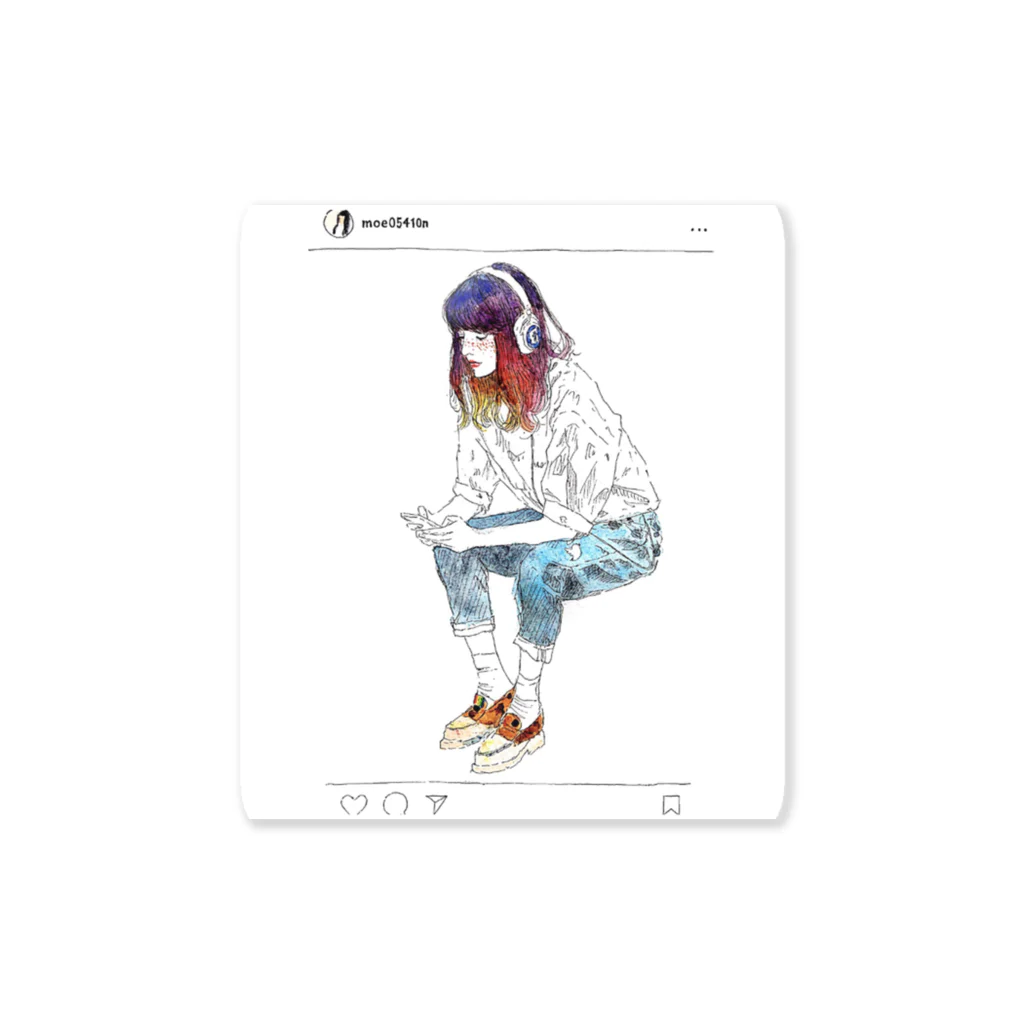 moe05410nのSNStiker  ステッカー