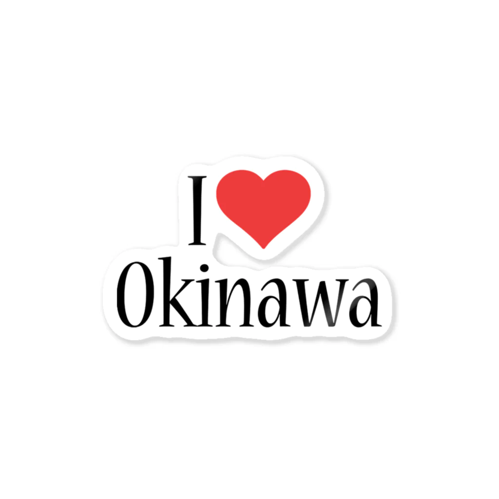 BBdesignのI Love Okinawa ステッカー