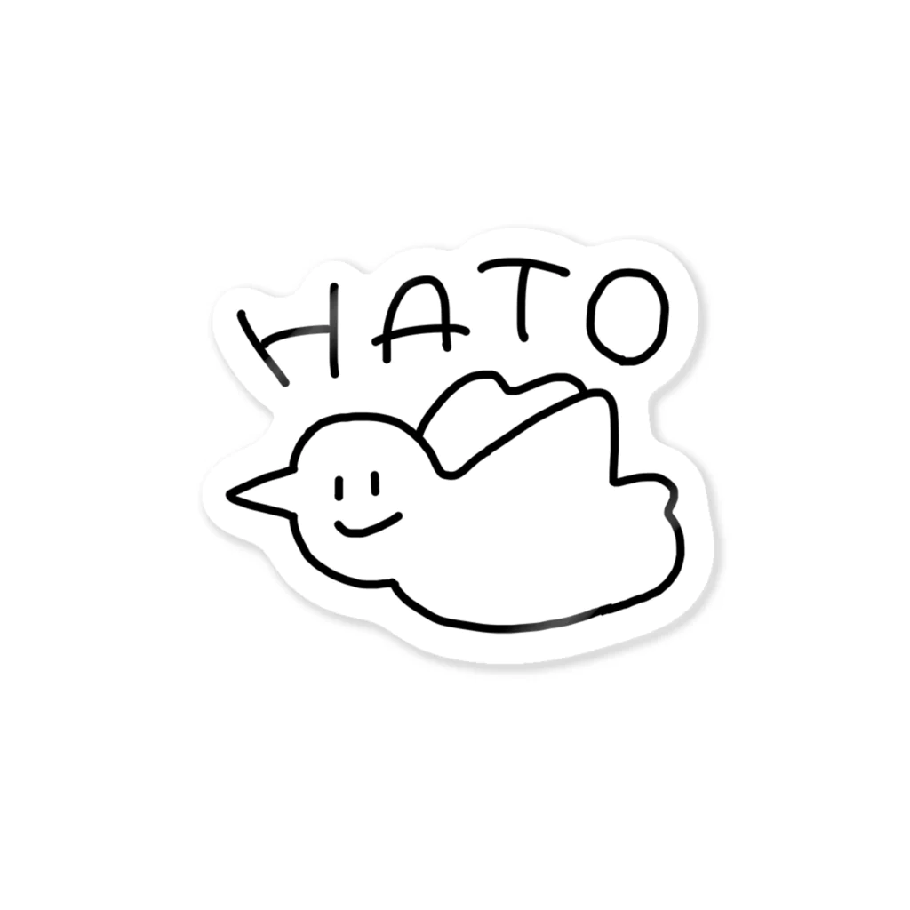 GAJAのただのHATO ステッカー