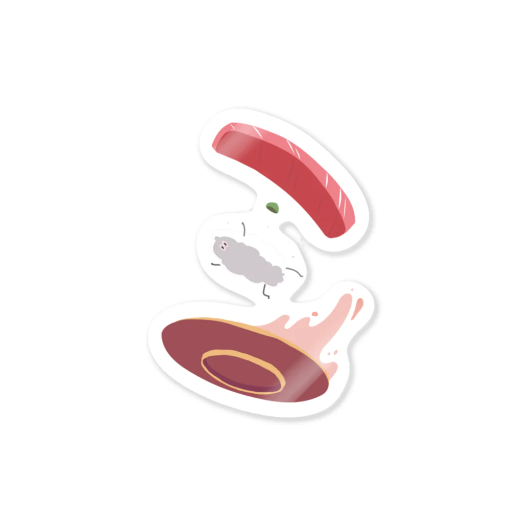 わぶのFlying Sushi (フライスシ) Sticker