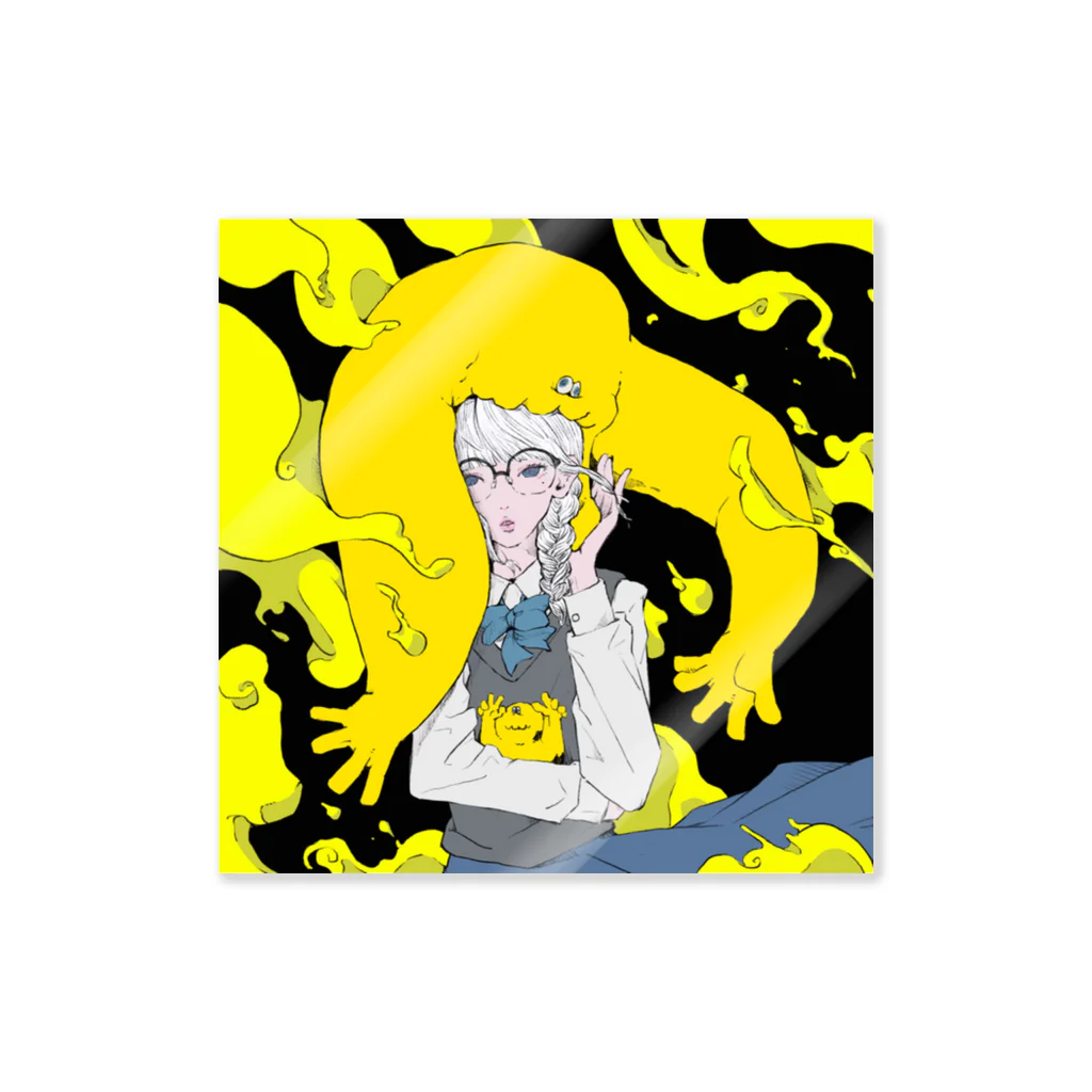 9 10 9（ qu / ten / qu ）のoccult research club Sticker