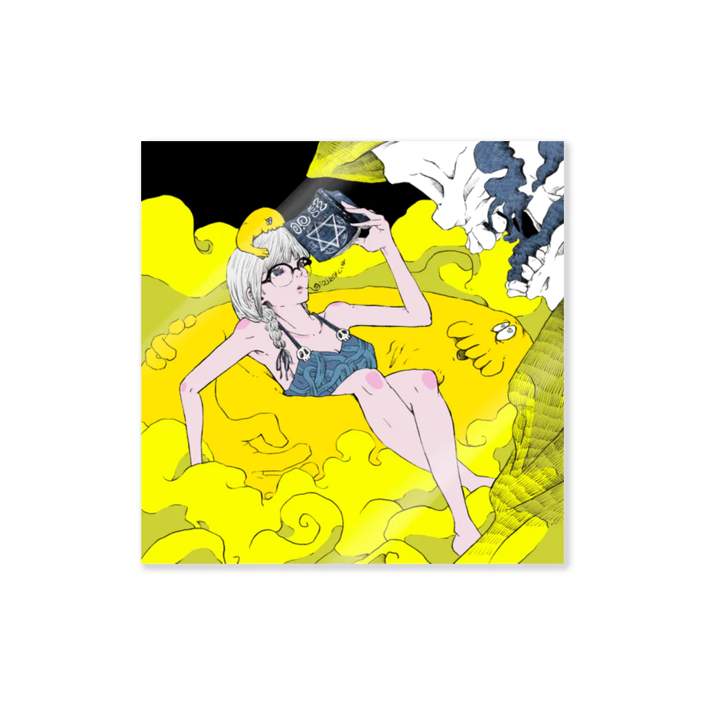 9 10 9（ qu / ten / qu ）のcurse Sticker