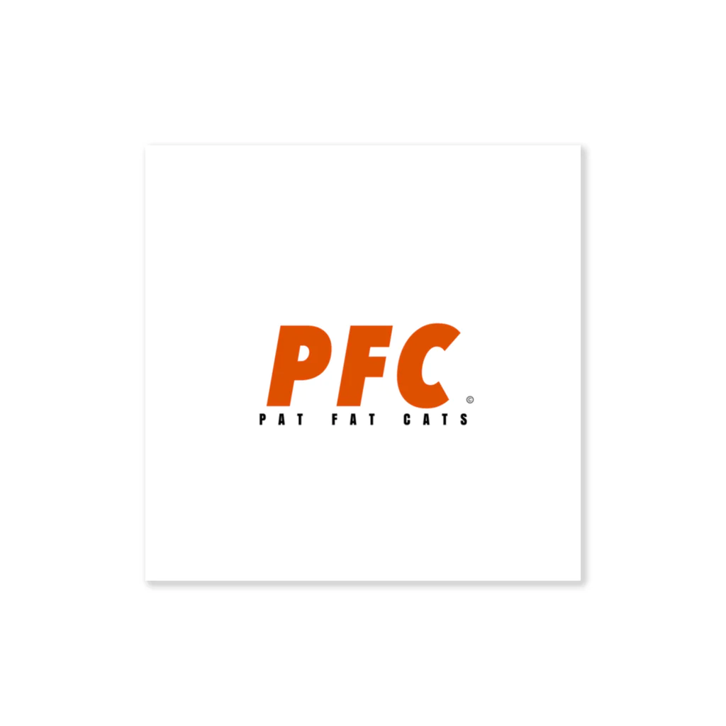 PAT FAT CATSのPFC Standard Logo Sticker Sticker
