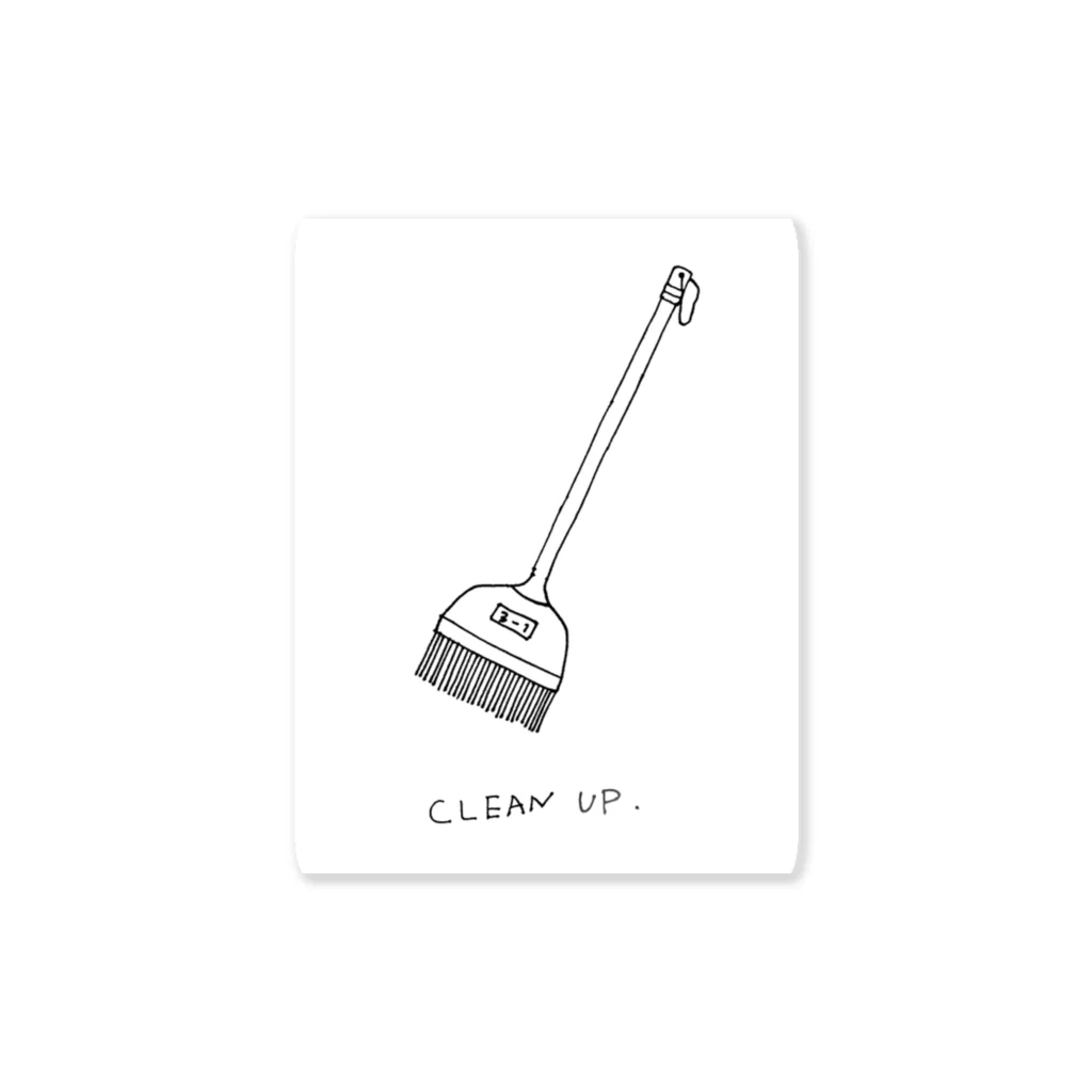 naho_8のCLEAN UP〜私たちのほうきバージョン〜 ステッカー