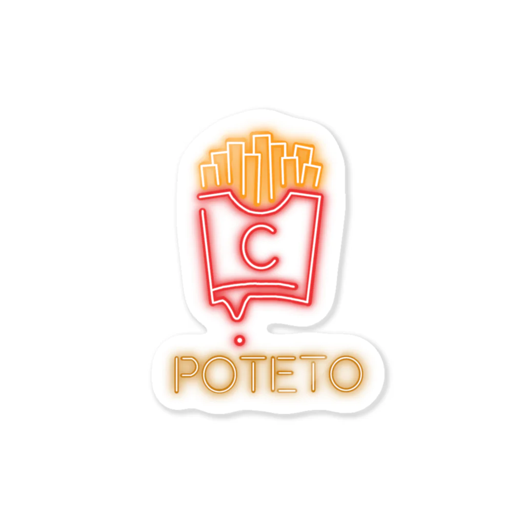 poteto_shopのpoteto_neon ステッカー