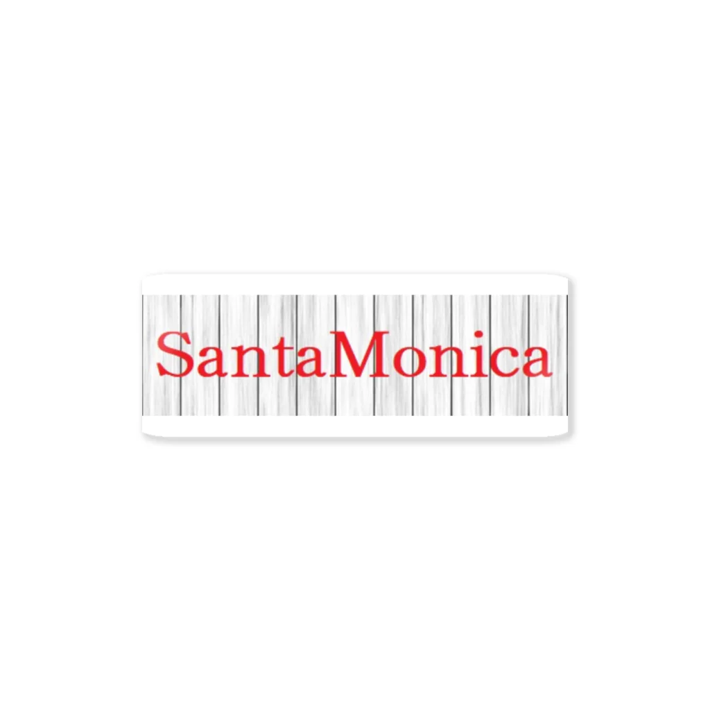 アメリカンベース のSanta Monica ステッカー